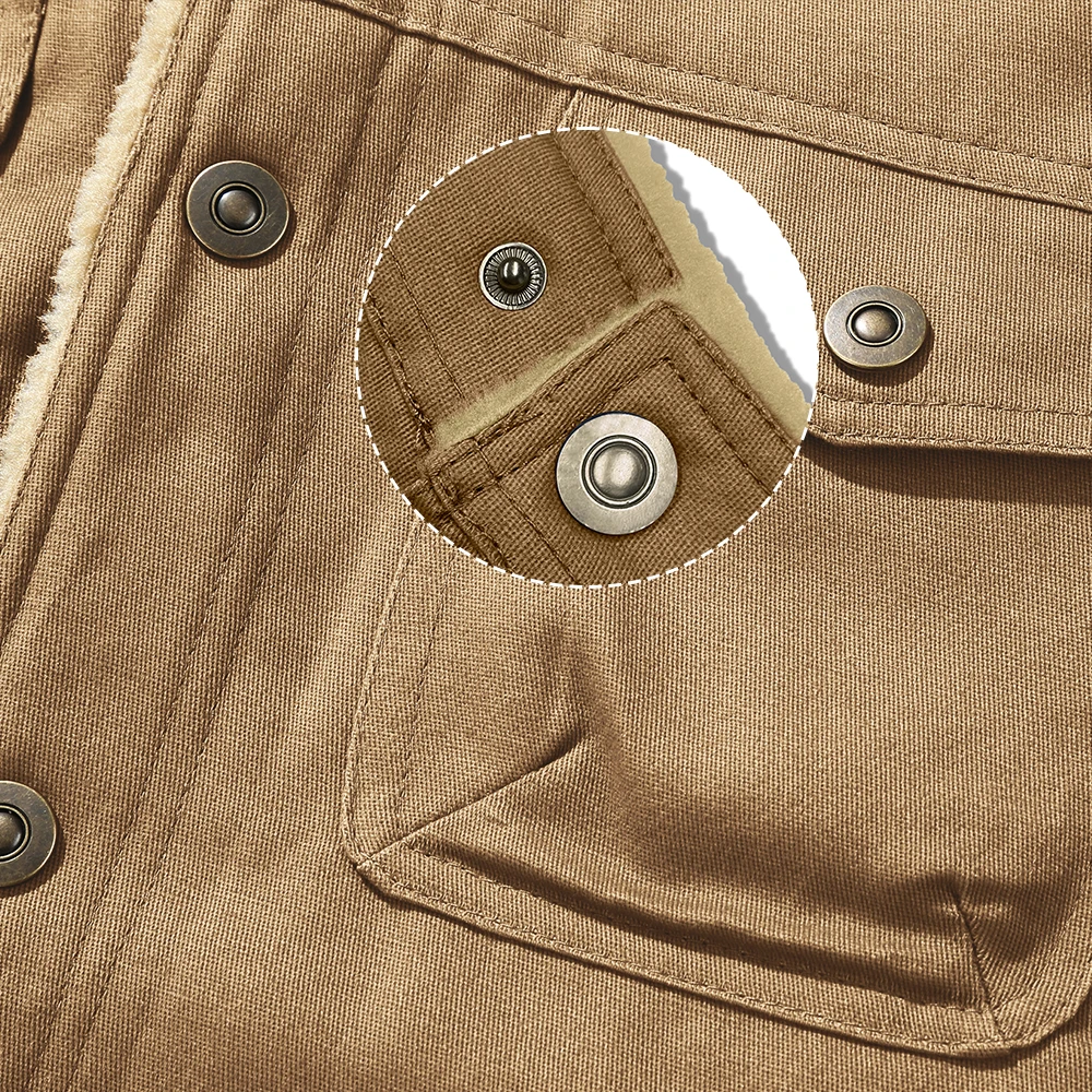 Men's Jackets Winter Warm Waterproof Fleece Lined High Quality Multi-color Coat Comfortable Casual Outerwear US Size - Image 3